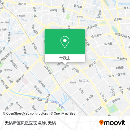 无锡新区凤凰医院-急诊地图