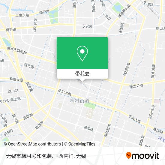 无锡市梅村彩印包装厂-西南门地图