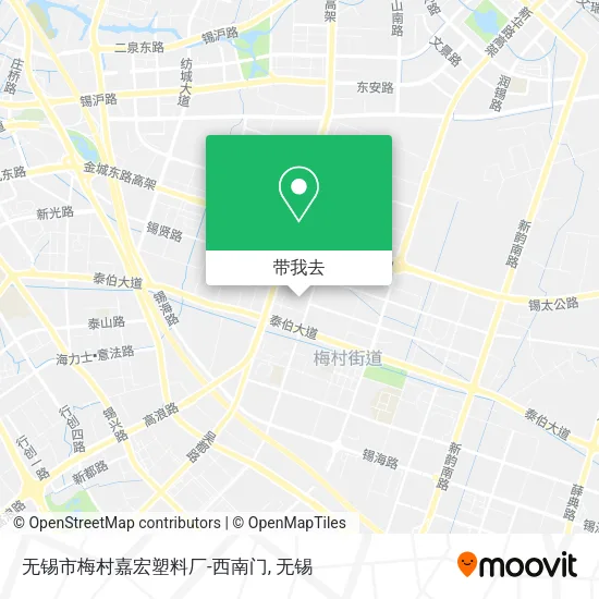 无锡市梅村嘉宏塑料厂-西南门地图