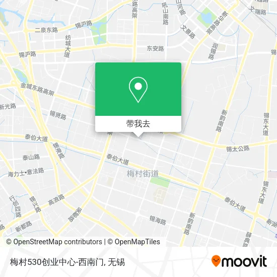 梅村530创业中心-西南门地图