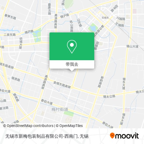 无锡市新梅包装制品有限公司-西南门地图