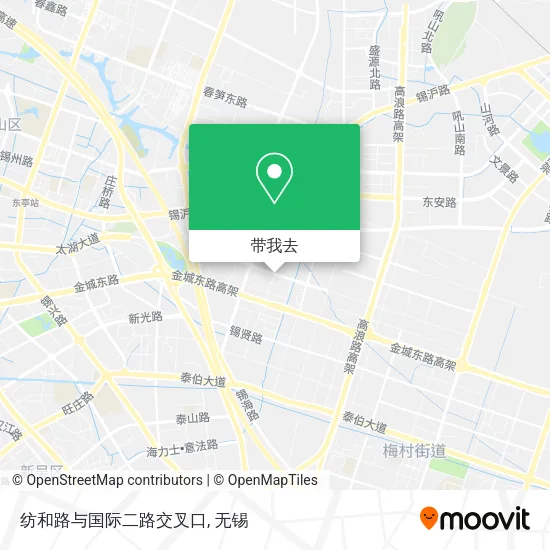 纺和路与国际二路交叉口地图