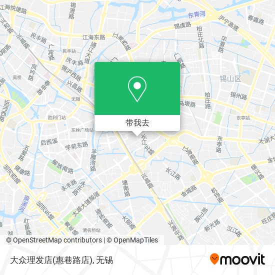 大众理发店(惠巷路店)地图