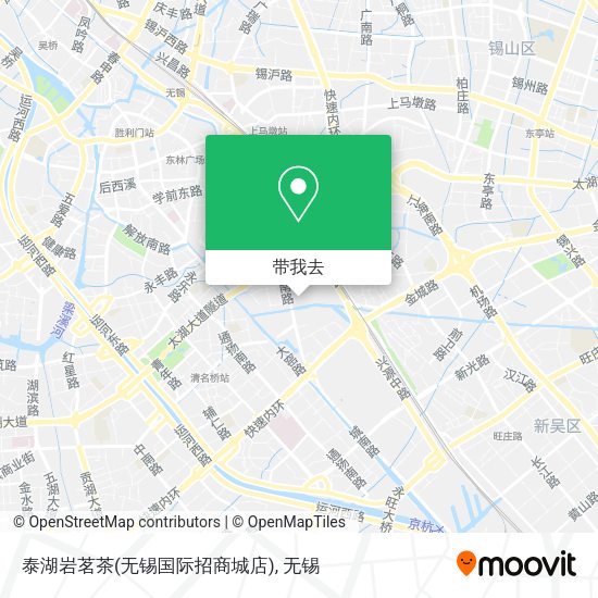 泰湖岩茗茶(无锡国际招商城店)地图