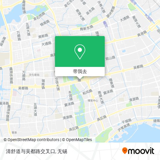 清舒道与吴都路交叉口地图