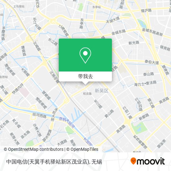 中国电信(天翼手机驿站新区茂业店)地图