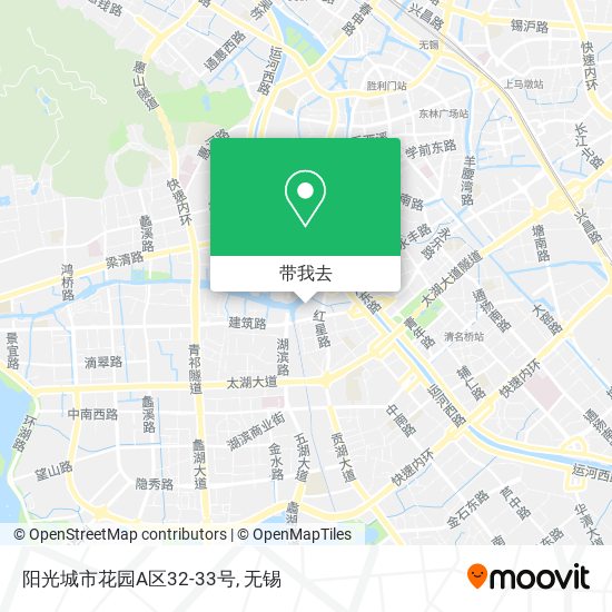 阳光城市花园A区32-33号地图