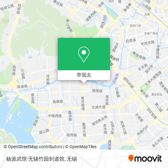 杨派武馆·无锡竹园剑道馆地图