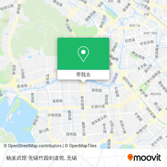 杨派武馆·无锡竹园剑道馆地图