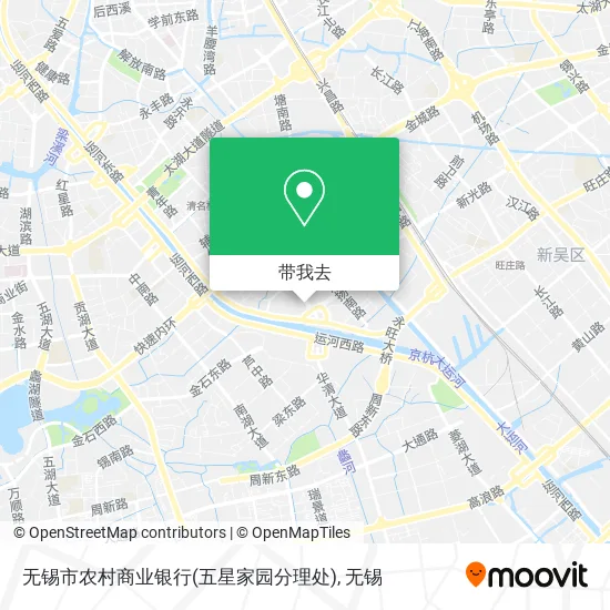 无锡市农村商业银行(五星家园分理处)地图