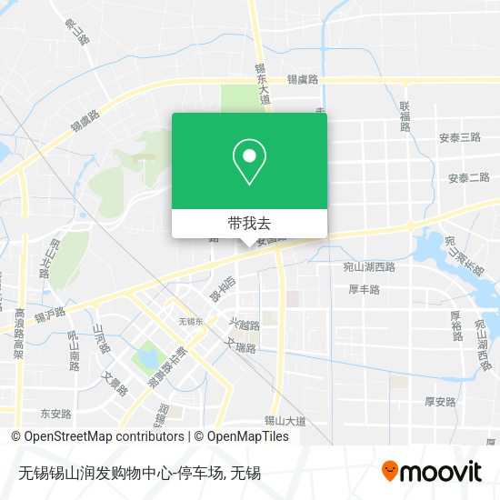 无锡锡山润发购物中心-停车场地图
