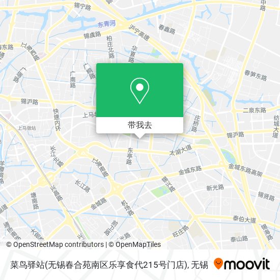 菜鸟驿站(无锡春合苑南区乐享食代215号门店)地图