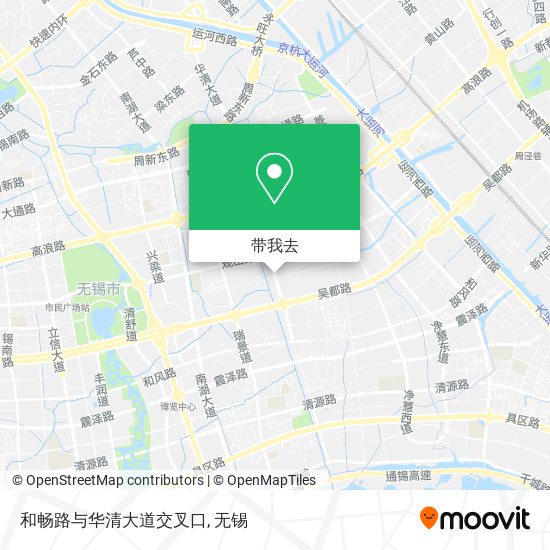 和畅路与华清大道交叉口地图