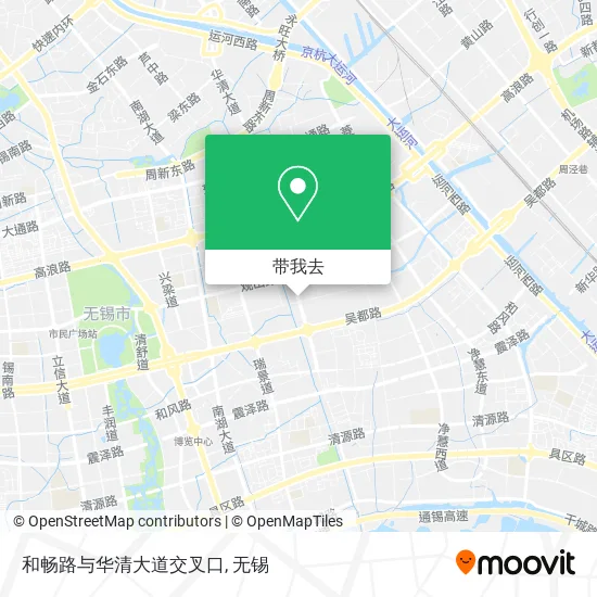 和畅路与华清大道交叉口地图