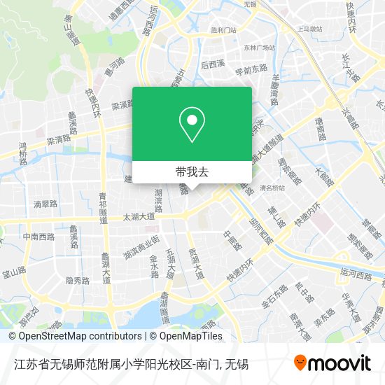 江苏省无锡师范附属小学阳光校区-南门地图