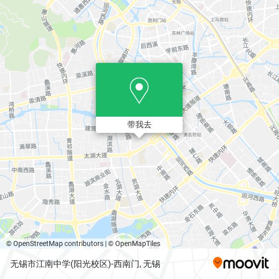 无锡市江南中学(阳光校区)-西南门地图