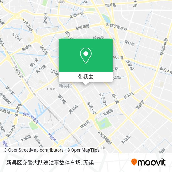 新吴区交警大队违法事故停车场地图