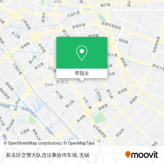 新吴区交警大队违法事故停车场地图