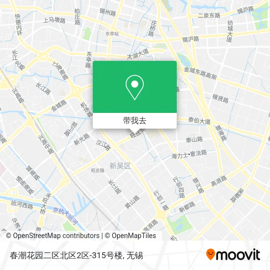 春潮花园二区北区2区-315号楼地图