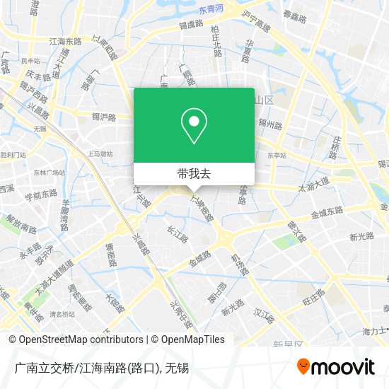 广南立交桥/江海南路(路口)地图