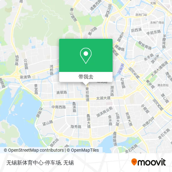 无锡新体育中心-停车场地图