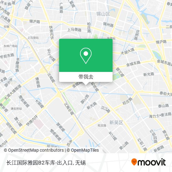 长江国际雅园B2车库-出入口地图