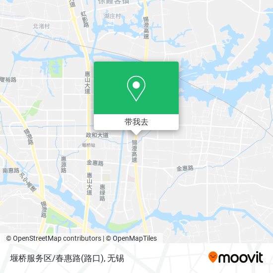 堰桥服务区/春惠路(路口)地图