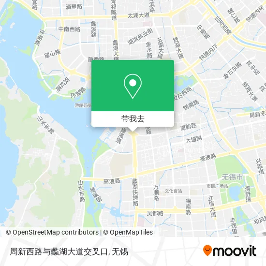 周新西路与蠡湖大道交叉口地图
