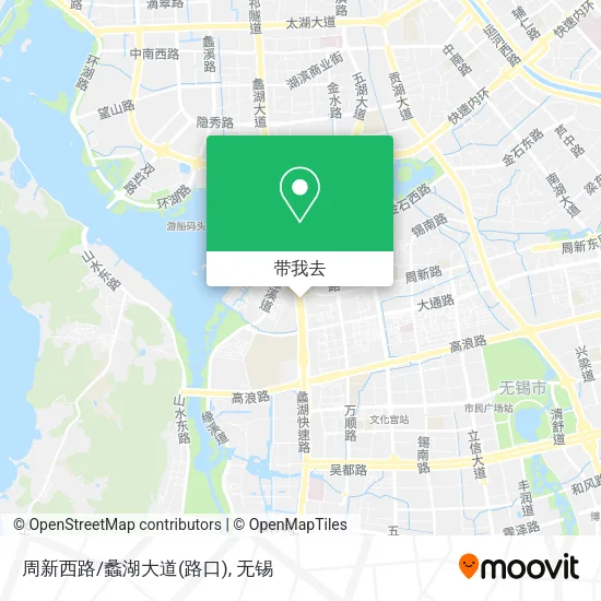周新西路/蠡湖大道(路口)地图