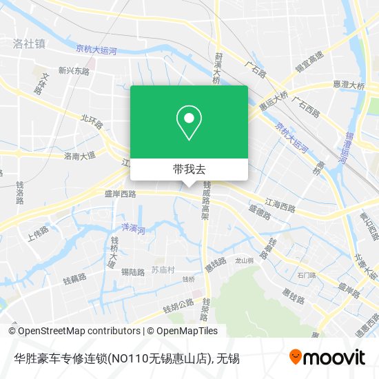 华胜豪车专修连锁(NO110无锡惠山店)地图