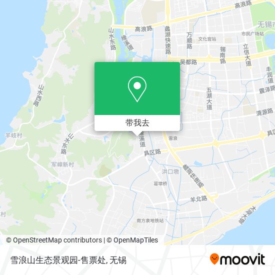 雪浪山生态景观园-售票处地图