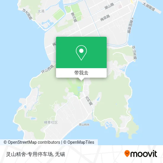 灵山精舍-专用停车场地图