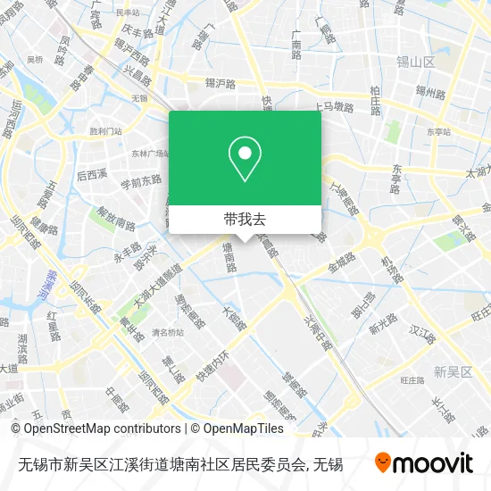 无锡市新吴区江溪街道塘南社区居民委员会地图