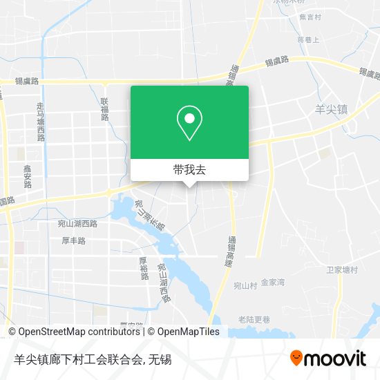 羊尖镇廊下村工会联合会地图