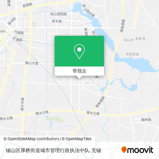 锡山区厚桥街道城市管理行政执法中队地图