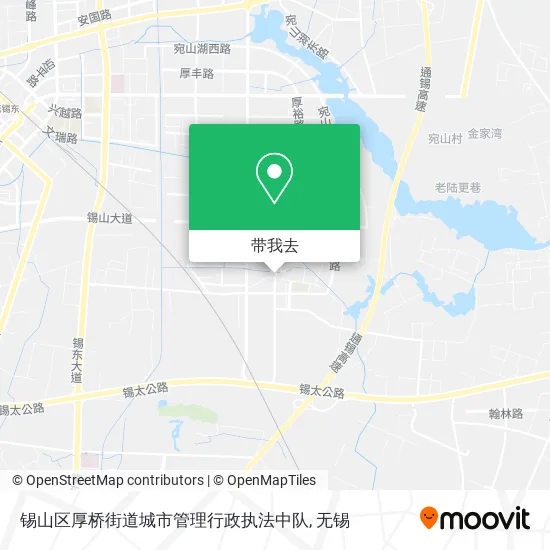 锡山区厚桥街道城市管理行政执法中队地图