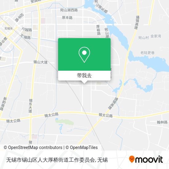 无锡市锡山区人大厚桥街道工作委员会地图