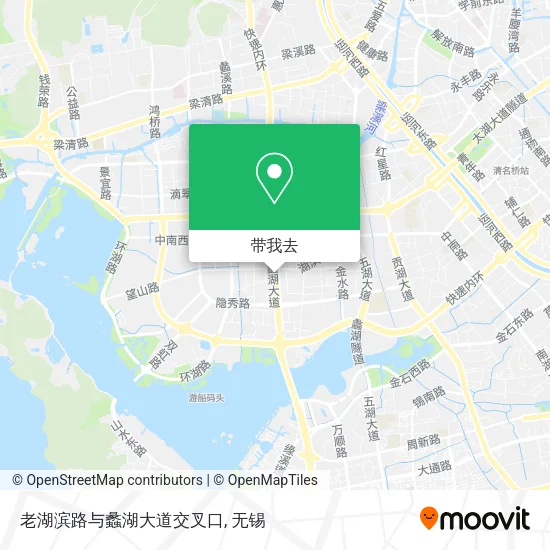 老湖滨路与蠡湖大道交叉口地图