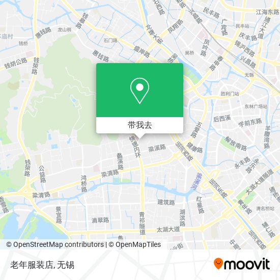 老年服装店地图