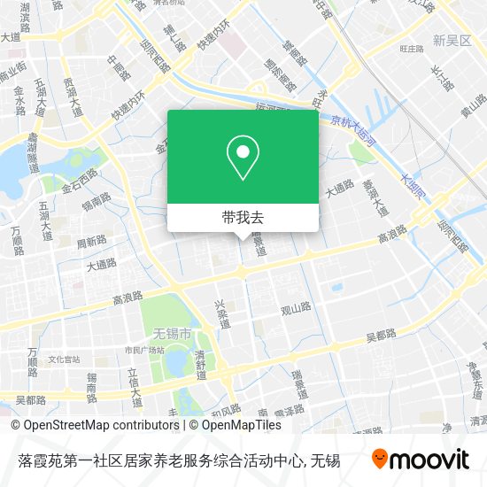落霞苑第一社区居家养老服务综合活动中心地图