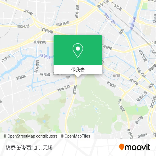 钱桥仓储-西北门地图