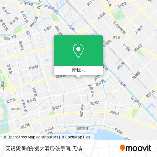 无锡新湖铂尔曼大酒店-洗手间地图