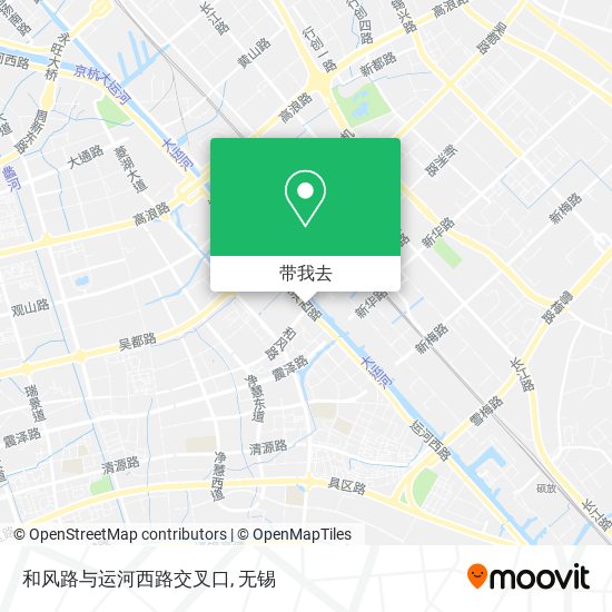 和风路与运河西路交叉口地图