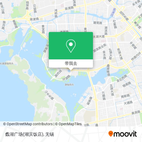 蠡湖广场(湖滨饭店)地图