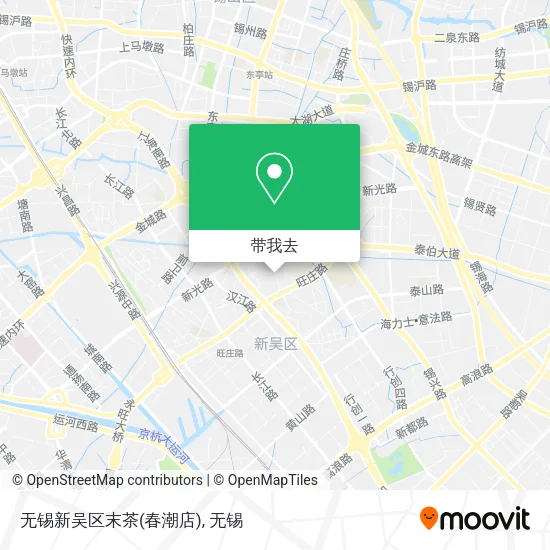 无锡新吴区末茶(春潮店)地图