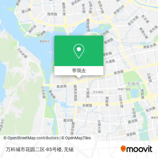 万科城市花园二区-85号楼地图