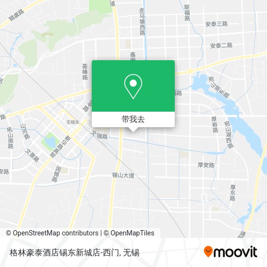 格林豪泰酒店锡东新城店-西门地图