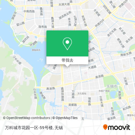 万科城市花园一区-59号楼地图