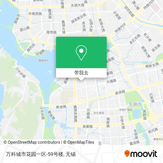 万科城市花园一区-59号楼地图