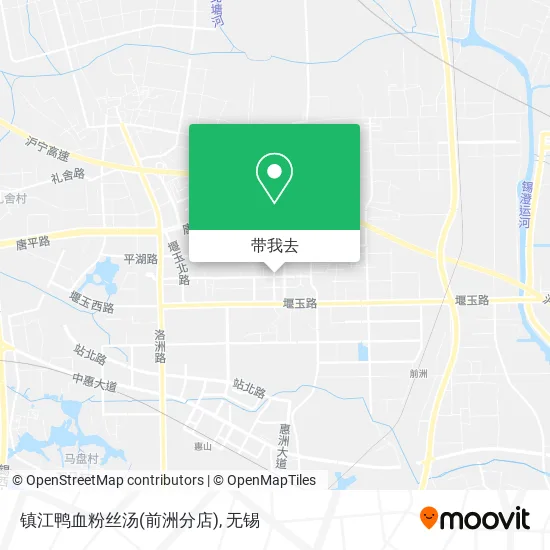 镇江鸭血粉丝汤(前洲分店)地图